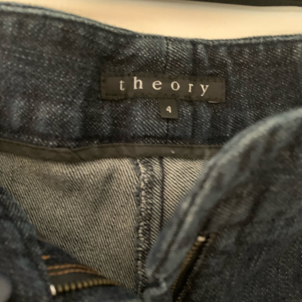 Theory Emerson Denim Trousers Pants - Picture 3 of 4